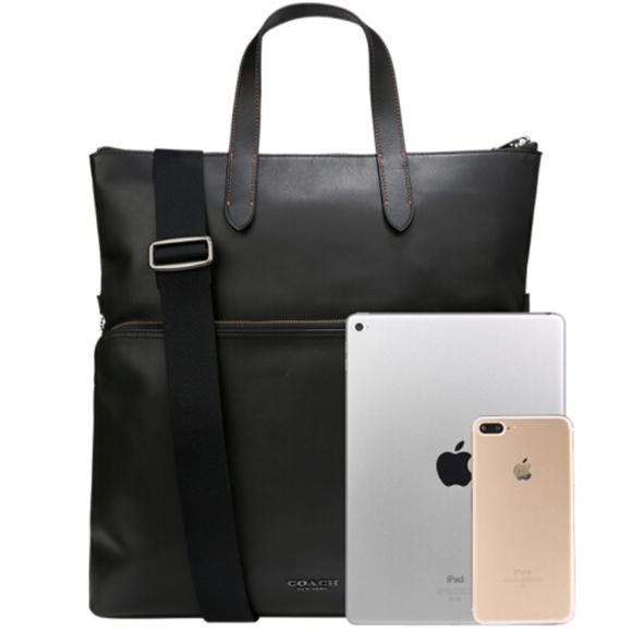 Coach Crossbody New New Men Foldover 2 Ways Busine - Picture 2 of 8